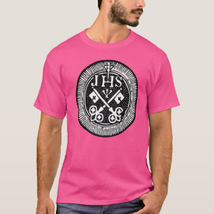 Ihs Cross Christogram Jesus Symbol Traditionelle K T-Shirt