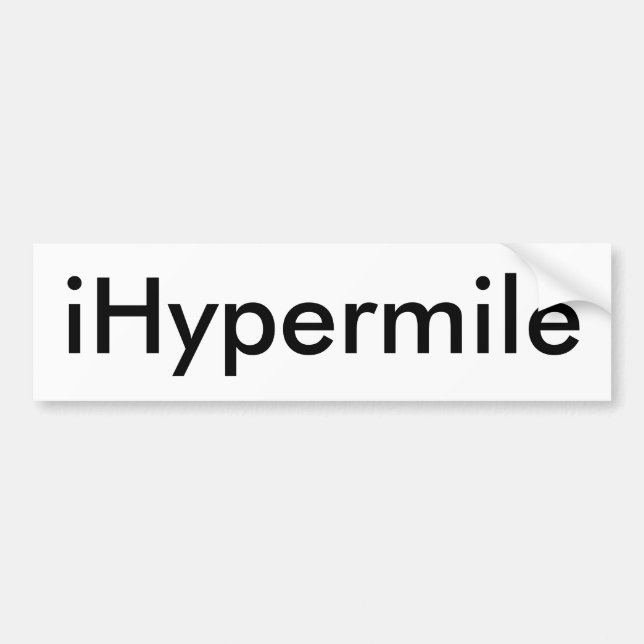 iHypermile Autoaufkleber (Vorne)