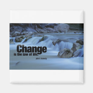 Iinspirierendes Zitat, John F. Kennedy Magnet