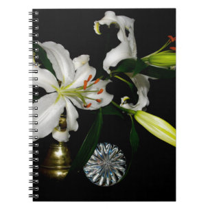 Iirsh Design -Messing- und Blumenkollektion Notizblock