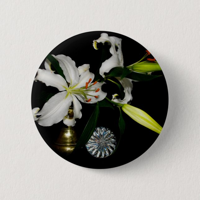 Iirsh Design - Sammlung von Messing und Blume Button (Vorderseite)