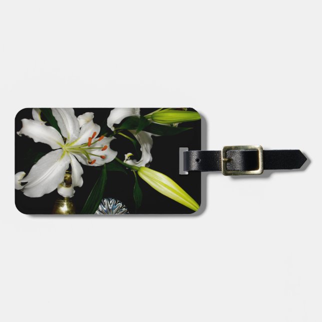 Iirsh Design - Sammlung von Messing und Blume Gepäckanhänger (Vorderseite horizontal)