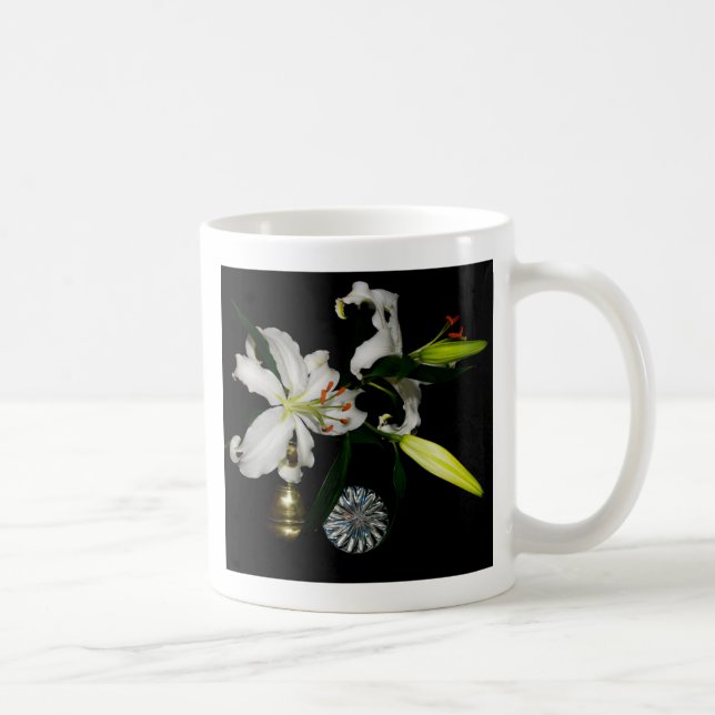 Iirsh Design - Sammlung von Messing und Blume Kaffeetasse (Rechts)