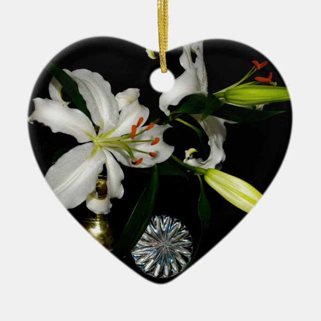 Iirsh Design - Sammlung von Messing und Blume Keramikornament (Vorne)