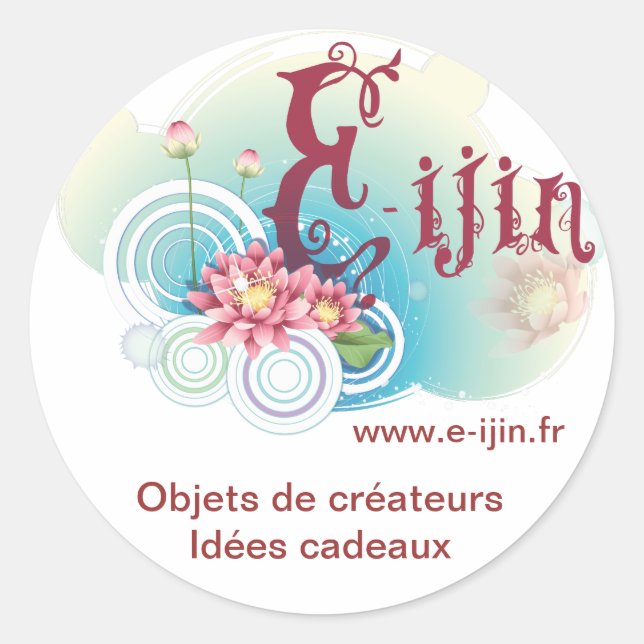 Ijin Runder Aufkleber (Vorderseite)