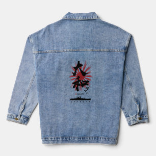 IJN Yamato Battleship Calligraphy Jeansjacke