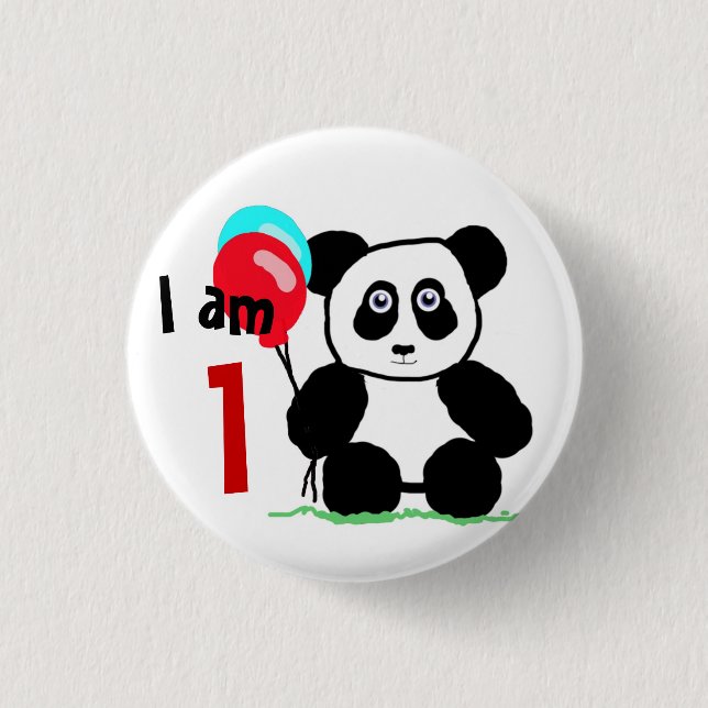 Ik ben 1 verjaardag button (Vorderseite)