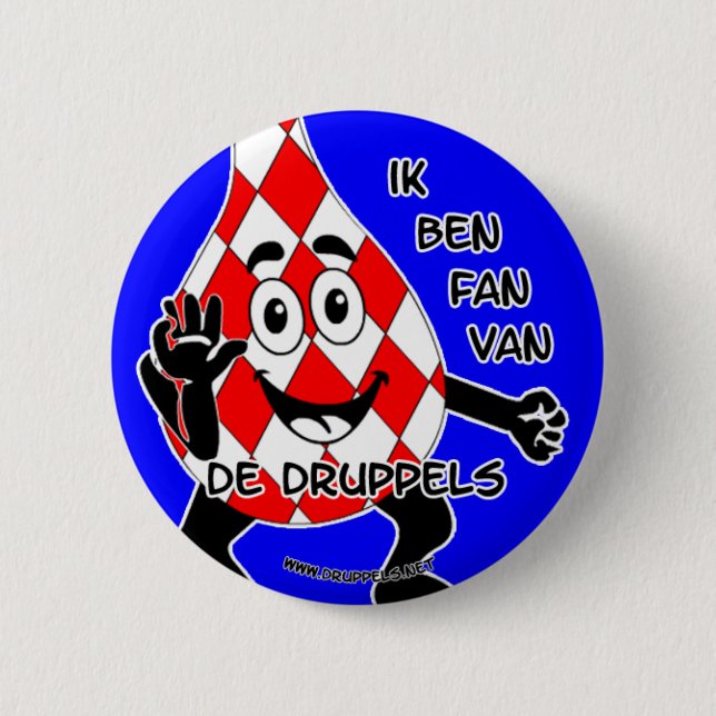 "Ik ben FAN van De Druppels"- Button (Vorderseite)