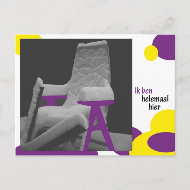 Ik ben helemaal hier postkarte (Vorderseite)