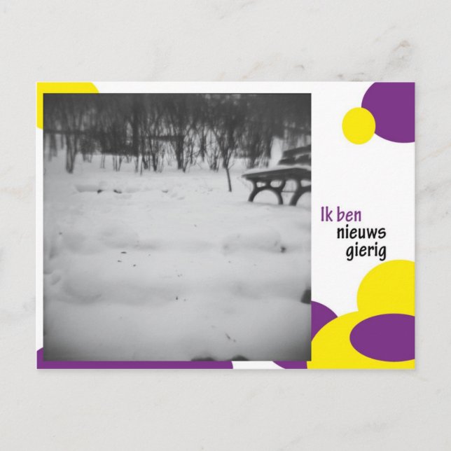 Ik ben nieuwsgierig postkarte (Vorderseite)