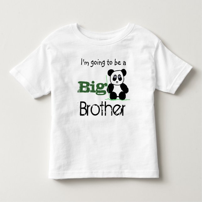 Ik ga een Grote broer  worden (panda) shirt (Vorderseite)