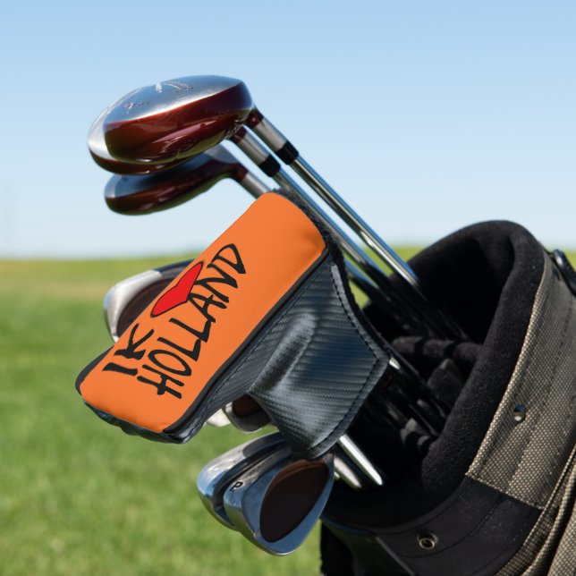 Ik Heart Holland bk on or pccent Golf Headcover (In Situ)