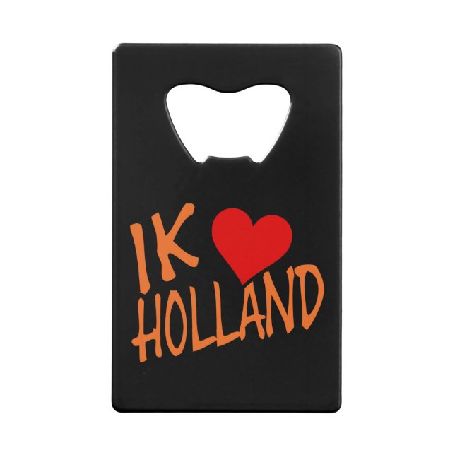 Ik Heart Holland oder auf bk bocnt Geldbeutel Flaschenöffner (Vorderseite)