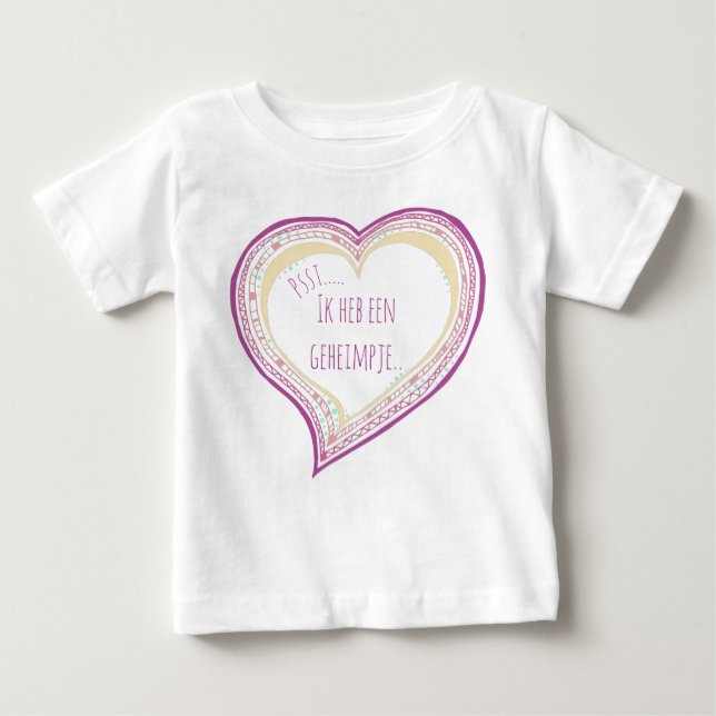 ik heb een geheimpje grote zus baby t-shirt (Vorderseite)