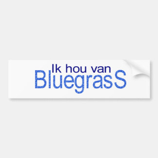 Ik hou van Bluegrass Autoaufkleber