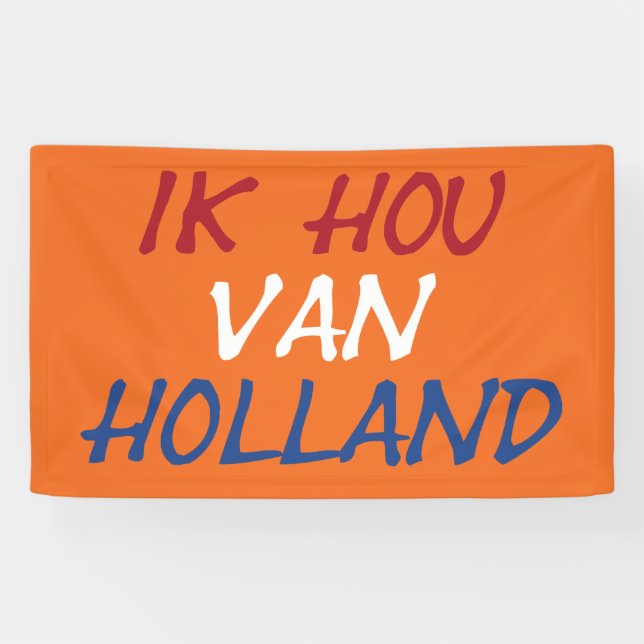 Ik Hou Van Holland überlagern oder abonnieren Banner (Horizontal)