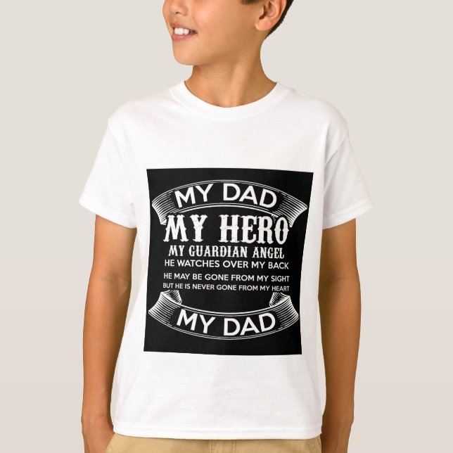 Ik houd van mijn vader  "My Dad My hero" T-Shirt (Vorderseite)