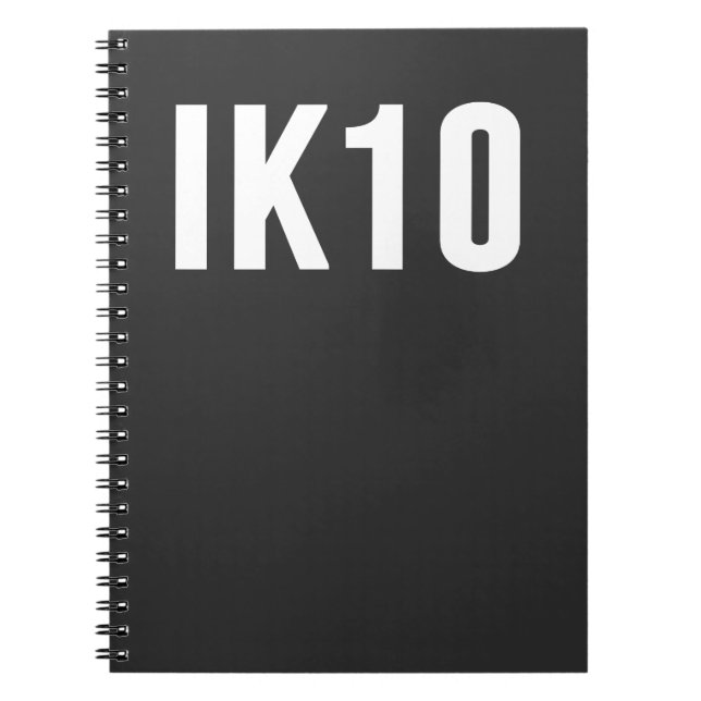 IK, Impact Protection, IK Rating, IK10 Notizblock (Vorderseite)