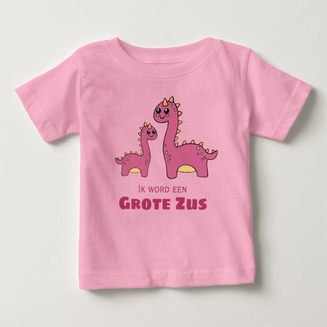 Ik word een grote zus baby t-shirt (Vorderseite)