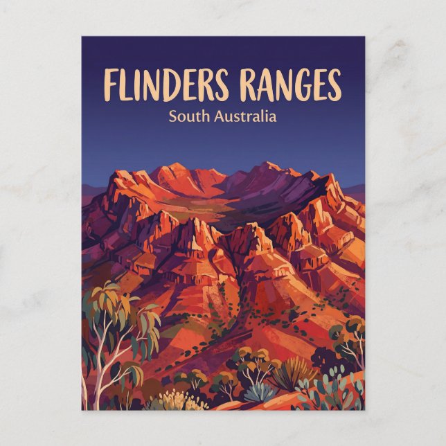 Ikara-Flinderskette Australien Postkarte (Vorderseite)