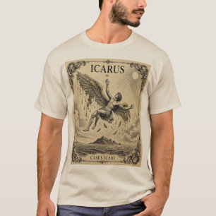 Ikarus Fall Vintage Griechische Mythologie Kunst T-Shirt