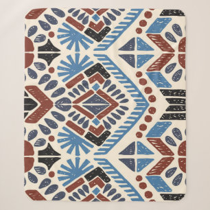 Ikat Aztec: Ethnisch geometrische Ornamente. Sherpadecke