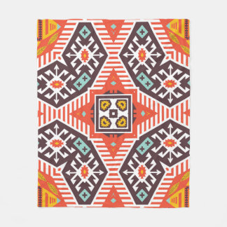 Ikat Aztec: Ethnisch gestreifte Textur Fleecedecke