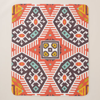 Ikat Aztec: Ethnisch gestreifte Textur Sherpadecke