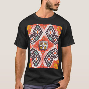 Ikat Aztec: Ethnisch gestreifte Textur T-Shirt