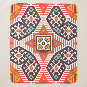 Ikat Aztec: Ethnische Streifentextur Sherpadecke