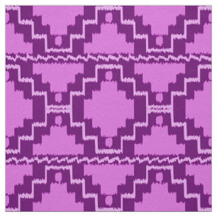 Ikat aztekisches Stammes- - Amethyst Lila und Stoff