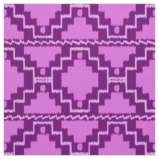 Ikat aztekisches Stammes- - Amethyst Lila und Stoff (Muster)