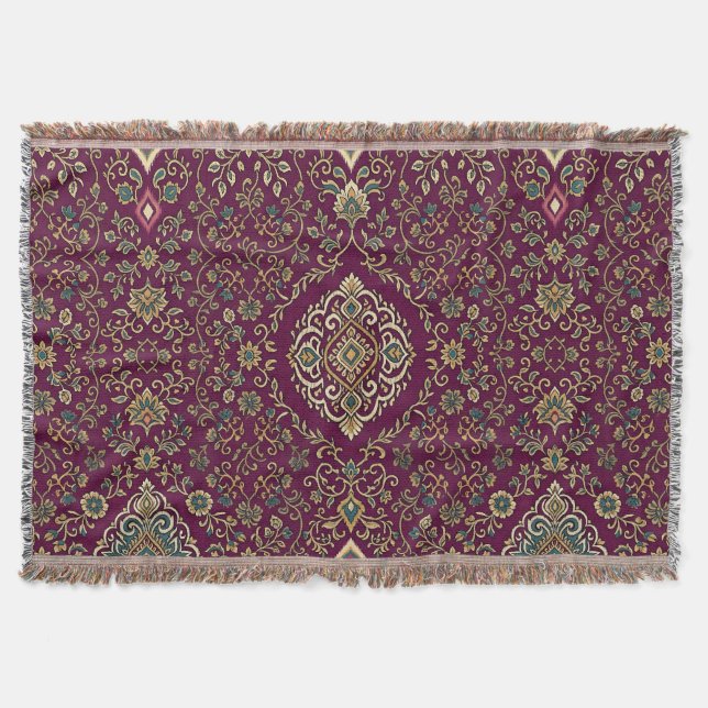 Ikat-Basar-Garten-Wurfdecke Decke (Vorderseite)