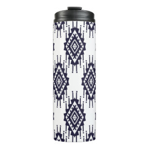 Ikat Boho Aztec Textil Motiv Thermosbecher