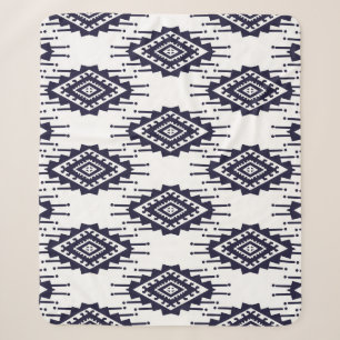 Ikat Boho Aztec Textile Motif Sherpadecke