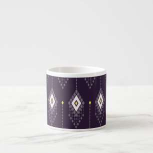 Ikat Chandelier Pattern: Vintages Textildesign Espressotasse