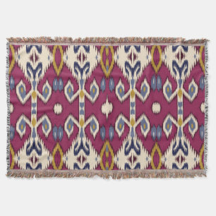 Ikat Chevron: Ethnische Eleganz Decke