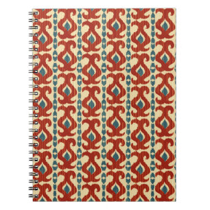 Ikat Eleganz: Nahtloses Musterdesign. Notizblock