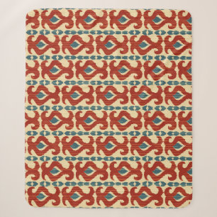 Ikat Eleganz: Nahtloses Musterdesign. Sherpadecke