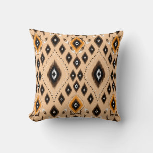 Ikat Ethnic Geometric Folklore Muster Kissen