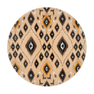 Ikat Ethnic Geometric Folklore Muster Schneidebrett