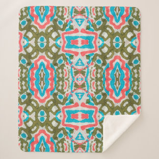 Ikat Ethnisches Abstraktes Muster. Shaman Pattern. Sherpadecke