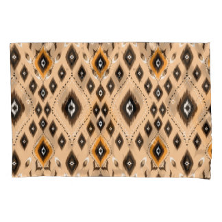 Ikat-ethnisches geometrisches Folklore-Muster Kissenbezug