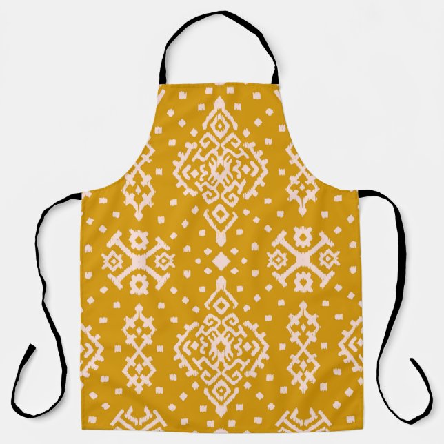 Ikat Folklore-Ornament - ethnische Textur. Schürze (Vorderseite)