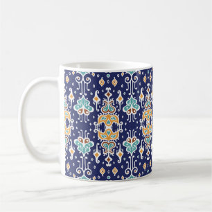 Ikat Geometric: Folklore Orientale Ornament. Kaffeetasse