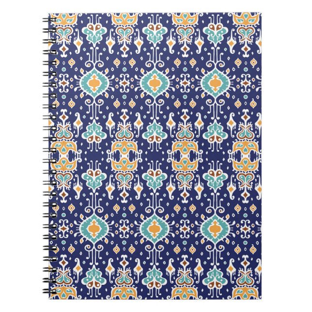 Ikat Geometric: Folklore Orientale Ornament. Notizblock (Vorderseite)