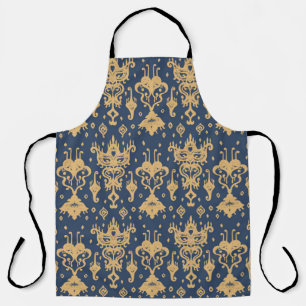 Ikat geometric folklore ornament. Oriental damask Schürze