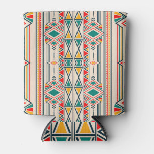 Ikat geometrisch, Folklore ethnische Ornamente. Dosenkühler