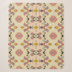 Ikat geometrische Folklore, orientalische Damastmu Sherpadecke