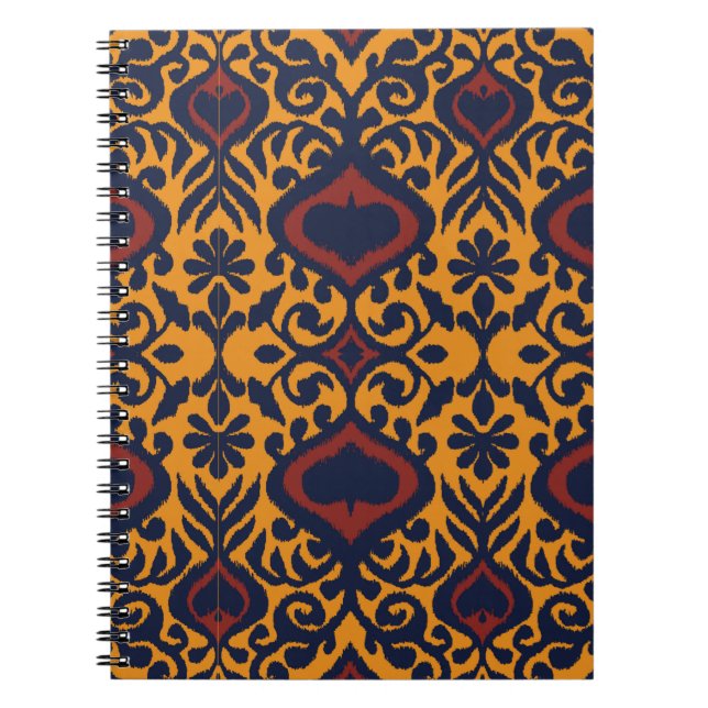 Ikat geometrische Folklore-Ornament. Orientalische Notizblock (Vorderseite)